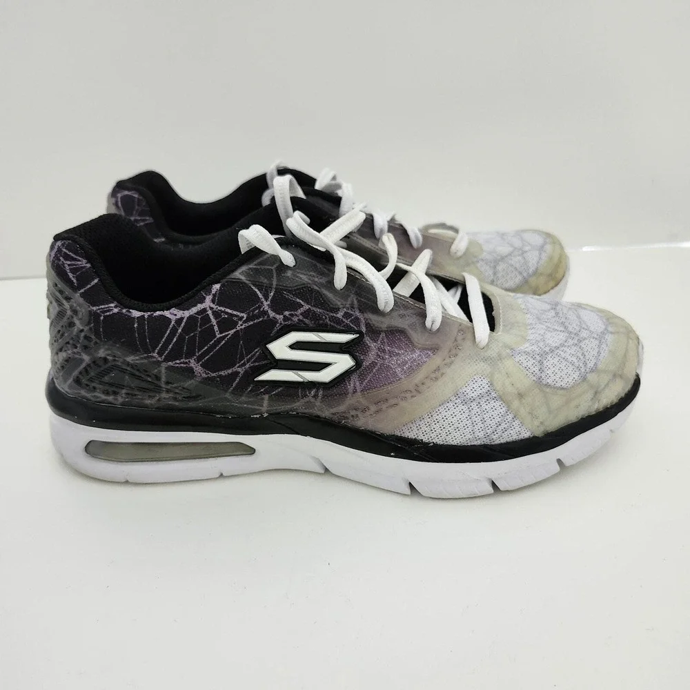 Skechers Advantage Running Shoes Purple Ombre Geometric Athletic Womens 7.5
